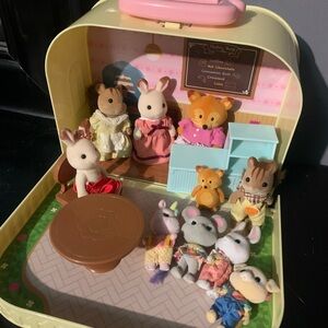 Li'l Woodzeez Travel Pastry Set W/ Sylvanian Families Calico Critters Rabbit